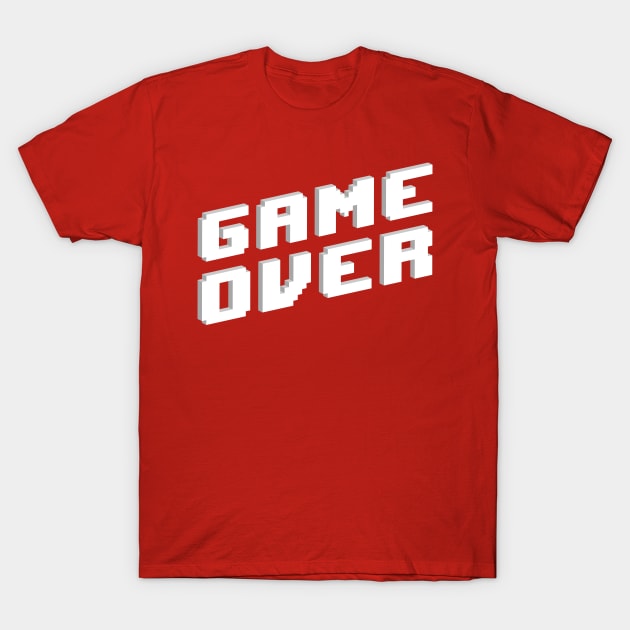 Retro Game Over T-Shirt by RajaGraphica